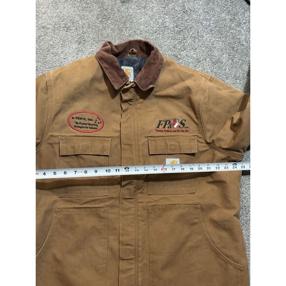 Carhartt Duck Trucker Jacket Blanket Lined Made In USA Union Labor Vintage Chore - Picture 3 of 11